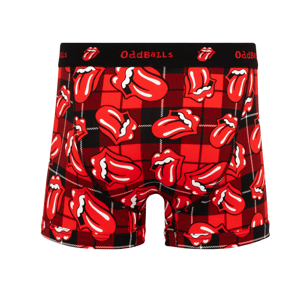 OddBalls The Rolling Stones Tartan - Mens Cotton Boxer Shorts