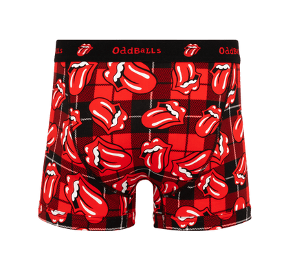 OddBalls The Rolling Stones Tartan - Mens Cotton Boxer Shorts