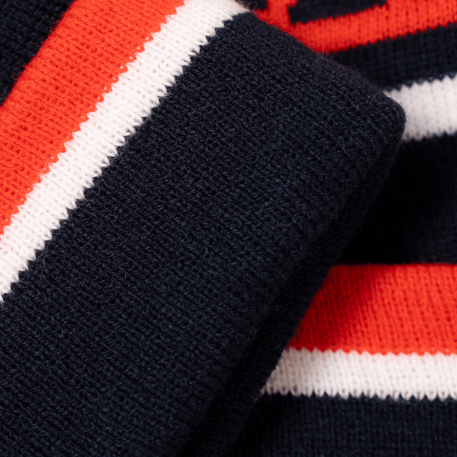 Navy | Cherry | White - Bobble Hat OddBalls