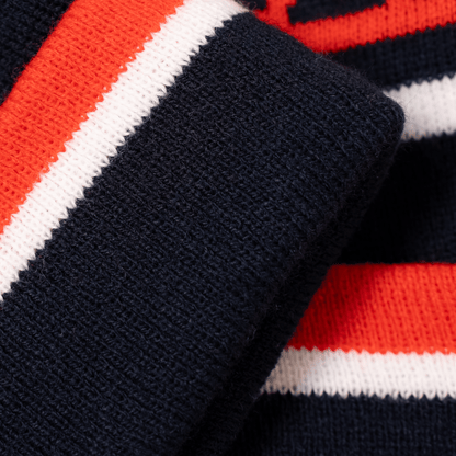 Navy | Cherry | White - Bobble Hat OddBalls