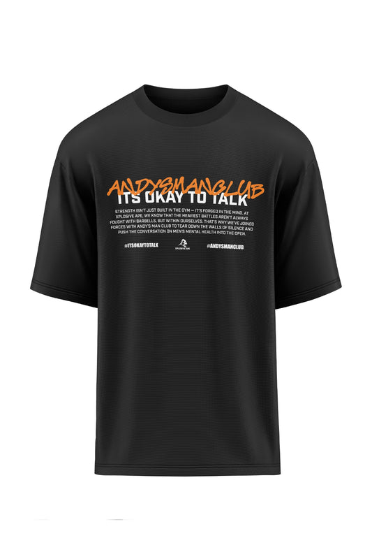 XAPE X AMC The Statement Oversized Tee - Black Xplosive Ape