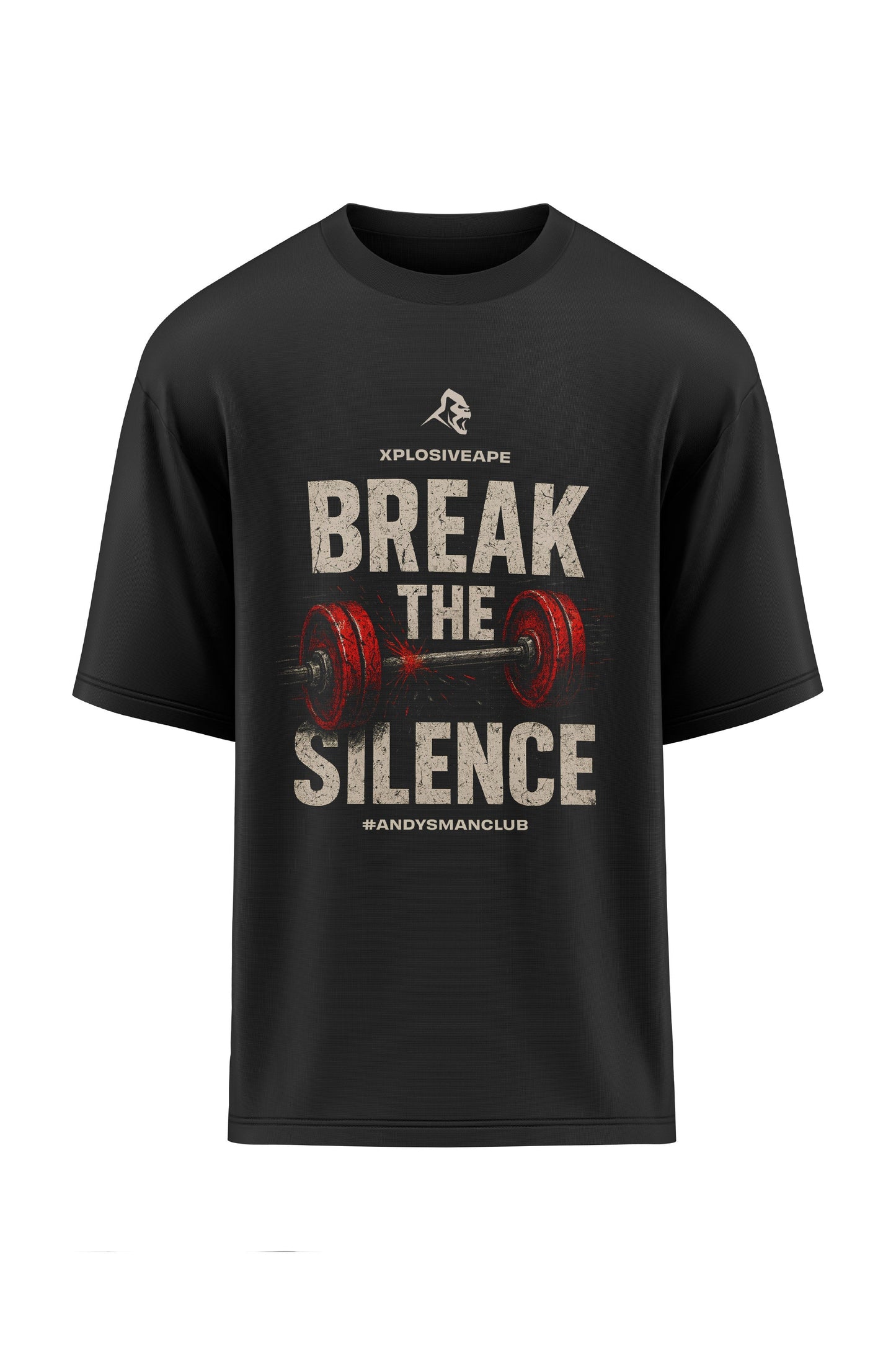 XAPE X AMC Break The Silence Oversized Tee - Black Xplosive Ape