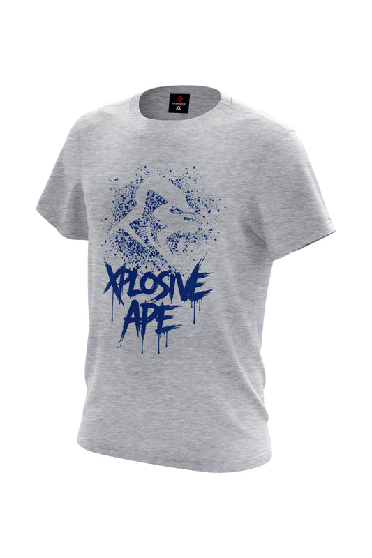 XAPE Primal Spray Tee - Sports Grey Xplosive Ape