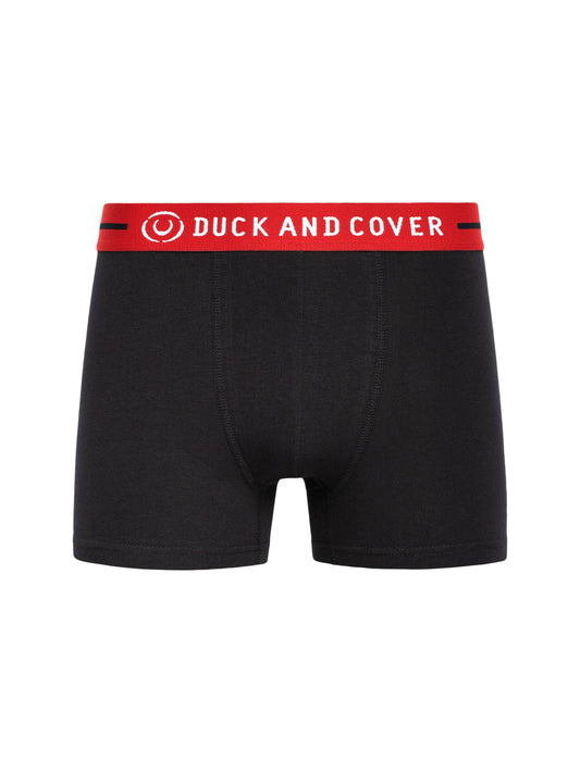 Duck & Cover Stamper 2 Boxer Shorts 3pk Black