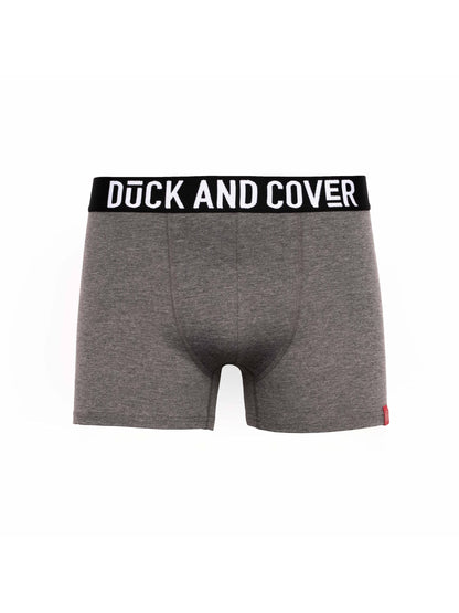 Duck & Cover Darton Boxers 2pk Grey Marl