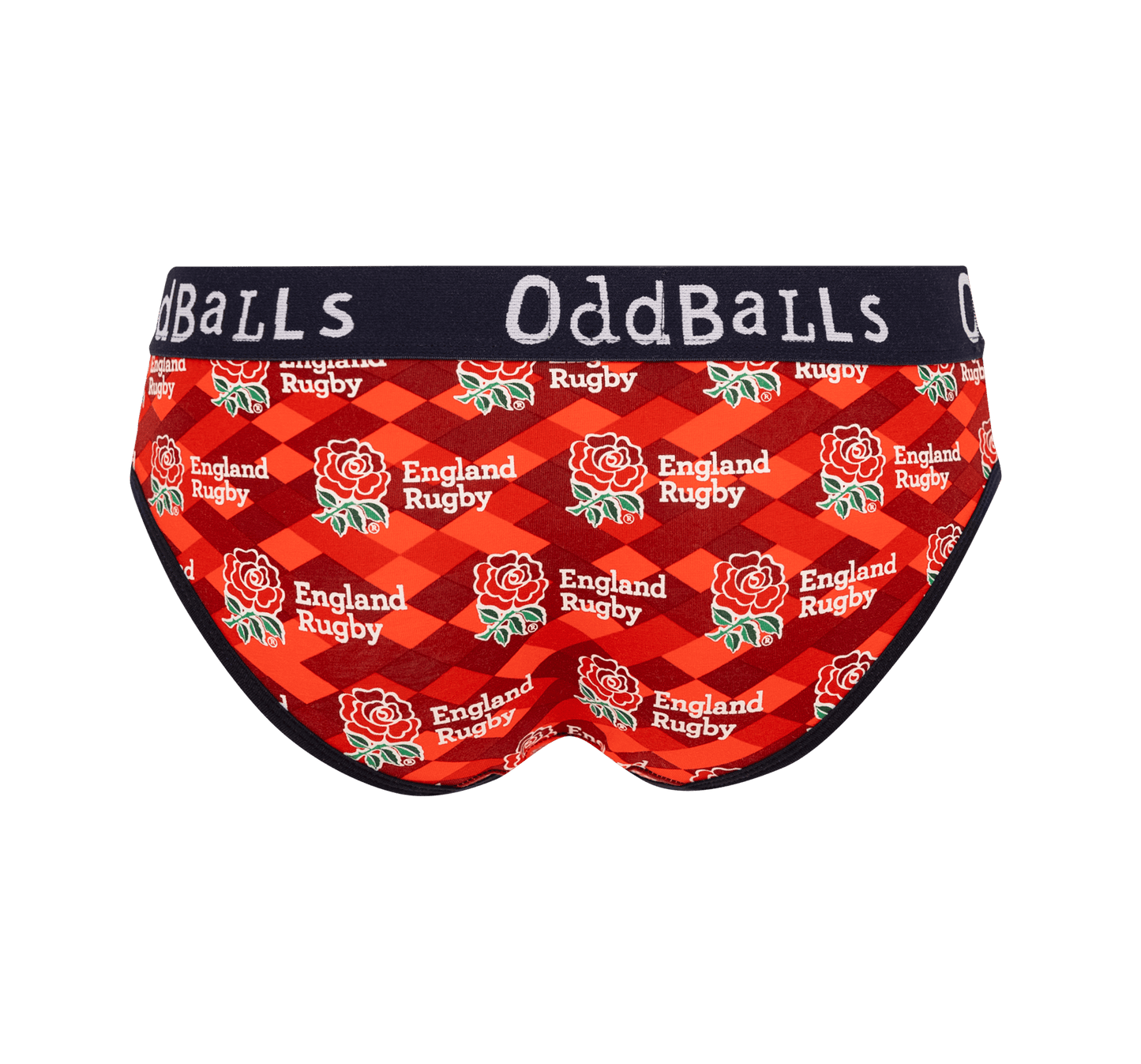 OddBalls England Rugby Union Bundle - Home & Alternate Bundle - Ladies Briefs 2 Pack Bundle