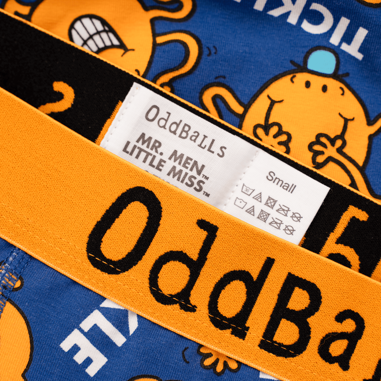 OddBalls Mr Tickle  - Mr Men - Mens Cotton Boxer Shorts