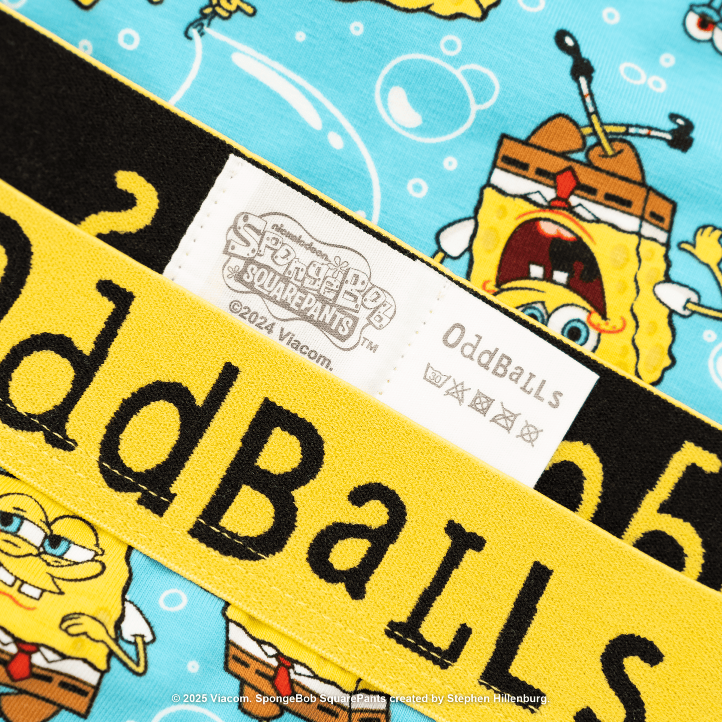 OddBalls SpongeBob SquarePants Bubbles - Mens Cotton Boxer Shorts