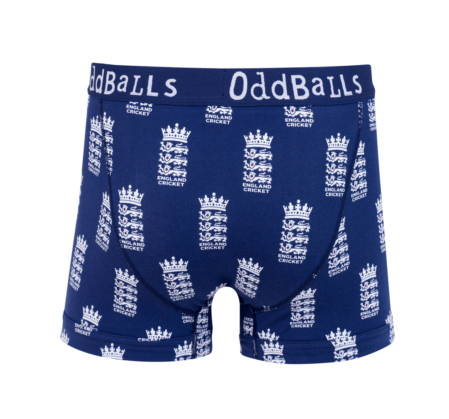 OddBalls England Cricket BLUE - Mens Cotton Boxer Shorts