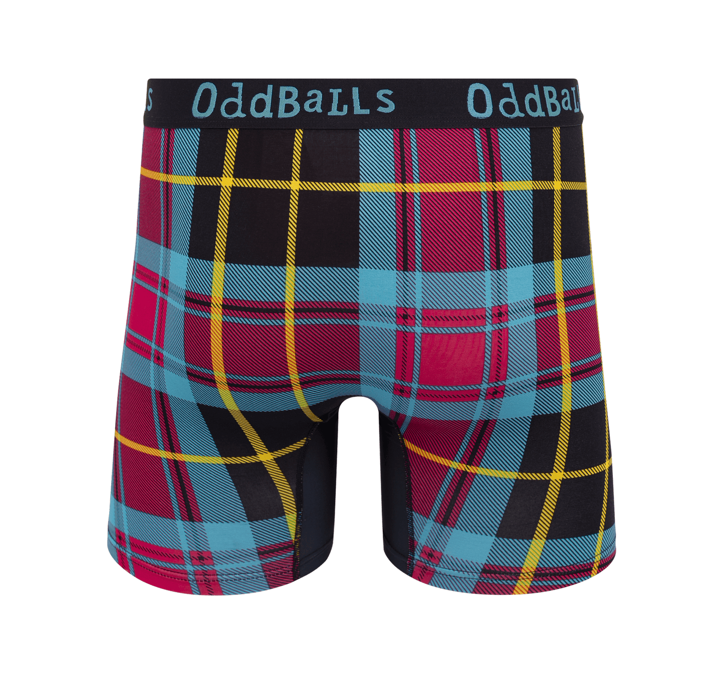 OddBalls Tartan - Mens Bamboo Boxer Shorts