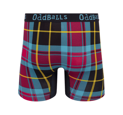 OddBalls Tartan - Mens Bamboo Boxer Shorts