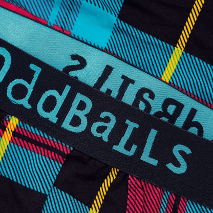 OddBalls Tartan - Mens Bamboo Boxer Shorts