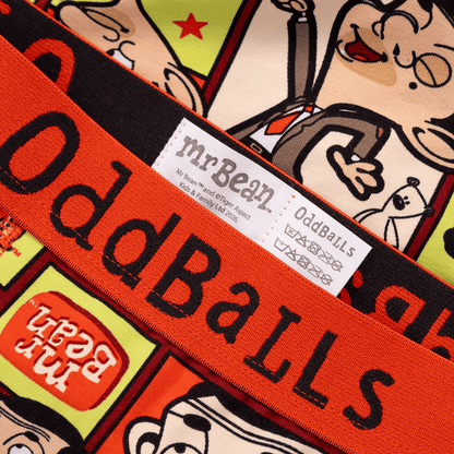 OddBalls Mr Bean Comic - Mens Cotton Boxer Shorts
