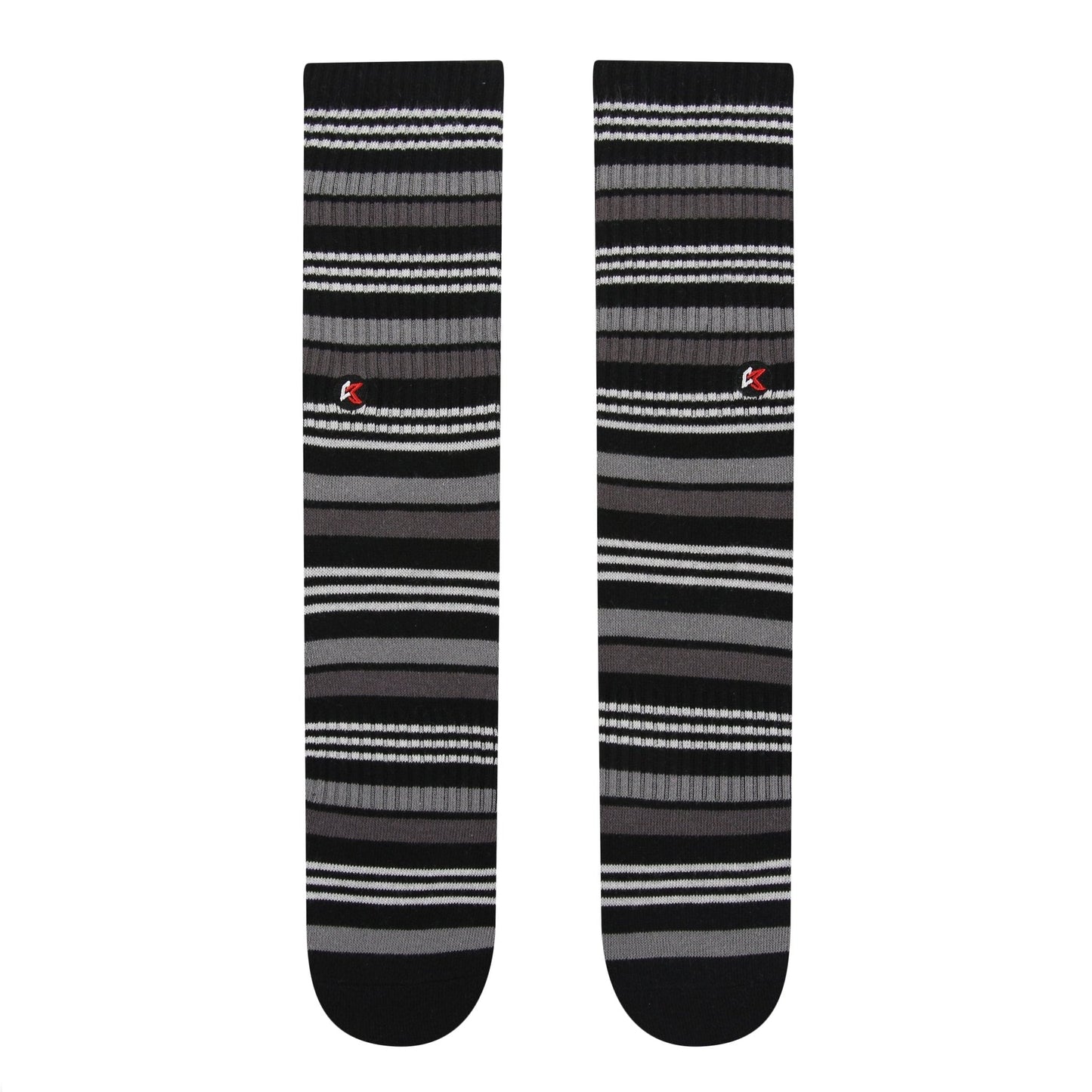Black Stripe Crew Sock