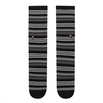 Black Stripe Crew Sock