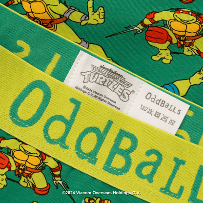 OddBalls Teenage Mutant Ninja Turtles - Mens Cotton Boxer Shorts