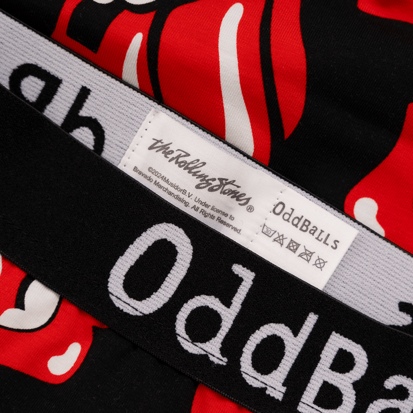 OddBalls The Rolling Stones Tongue - Mens Cotton Boxer Shorts