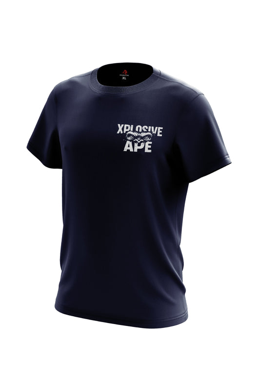 XAPE Tear Through Tee - Navy Xplosive Ape