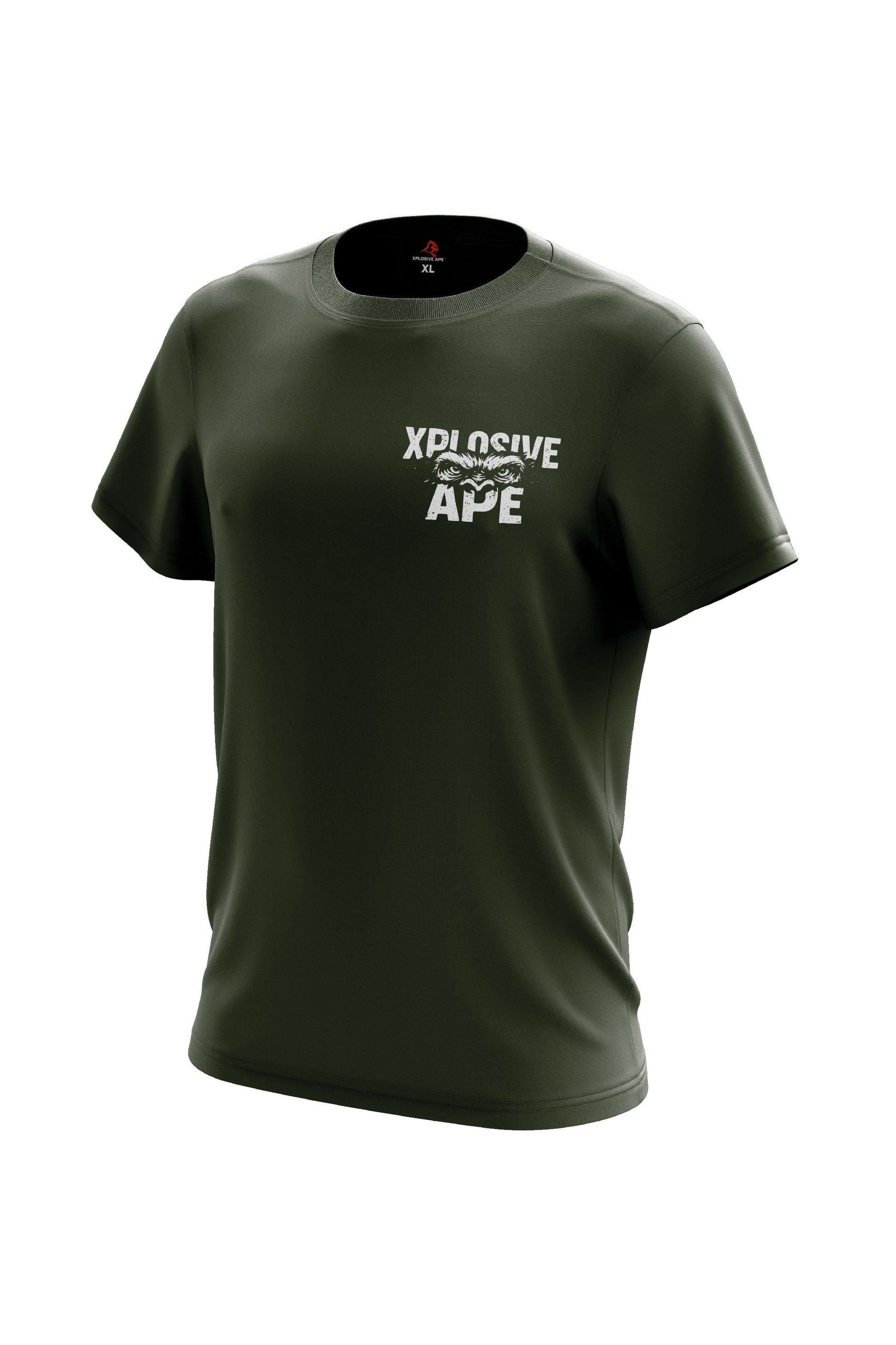XAPE Tear Through Tee - Military Green Xplosive Ape