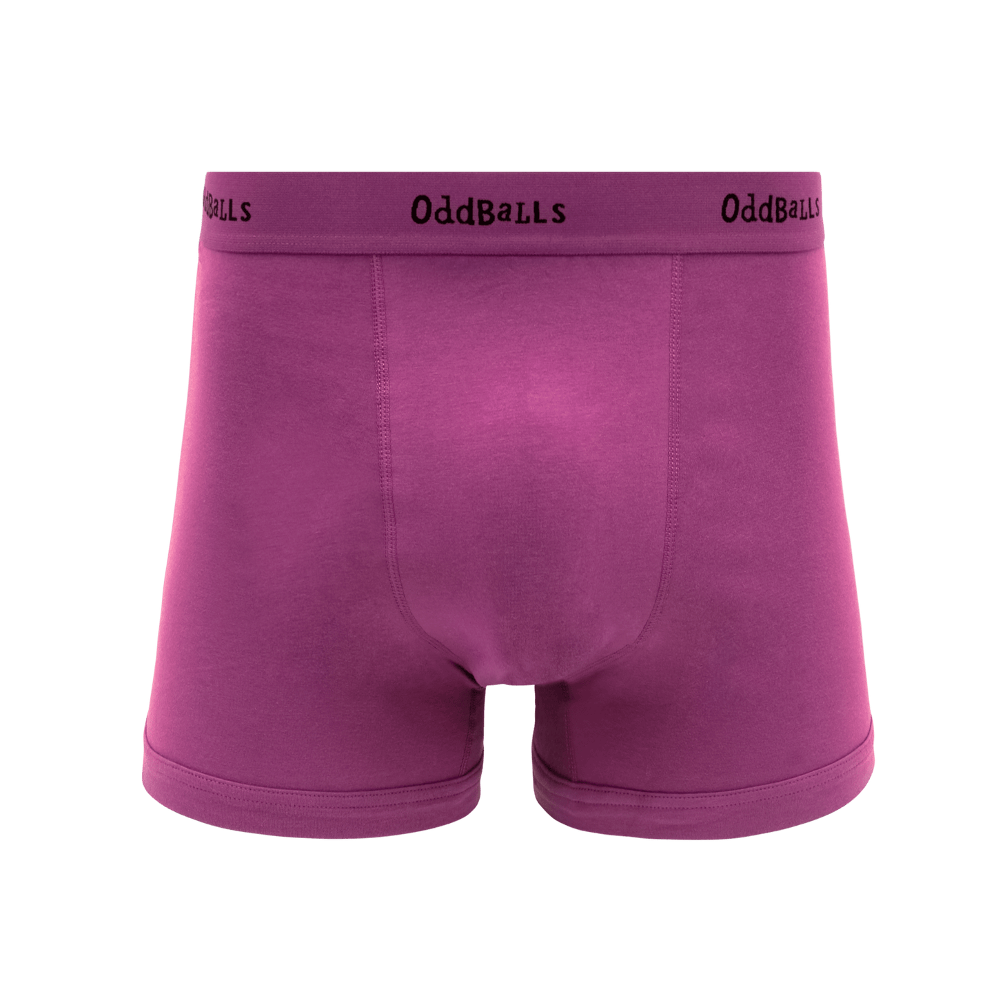 OddBalls Purple & Black - Mens Cotton Boxer Shorts