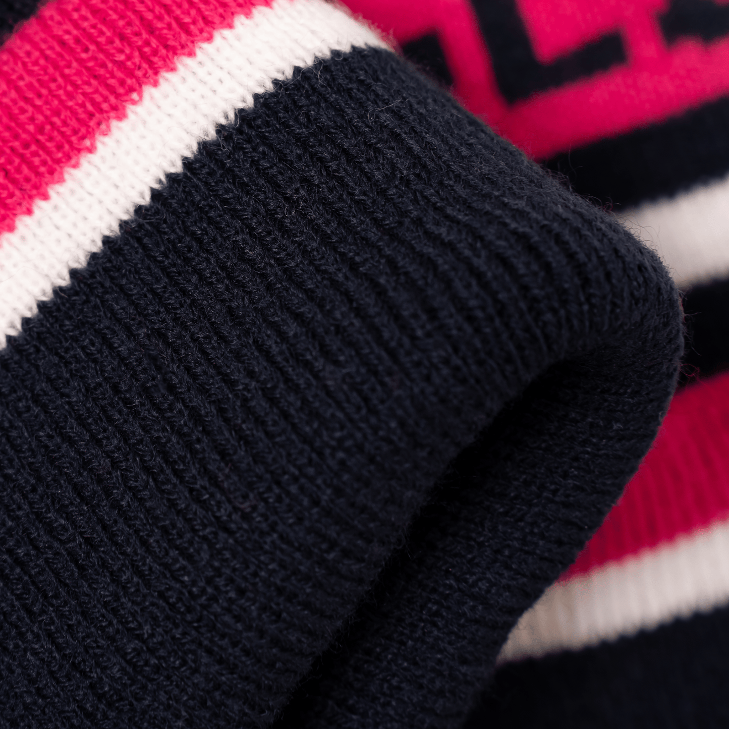 Navy | Pink | White - Bobble Hat OddBalls