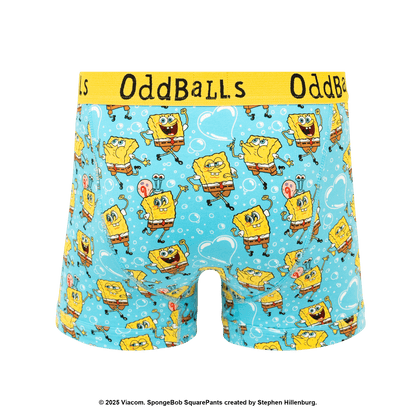 OddBalls SpongeBob SquarePants Bubbles - Mens Cotton Boxer Shorts