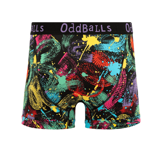 OddBalls Splat - Mens Cotton Boxer Shorts