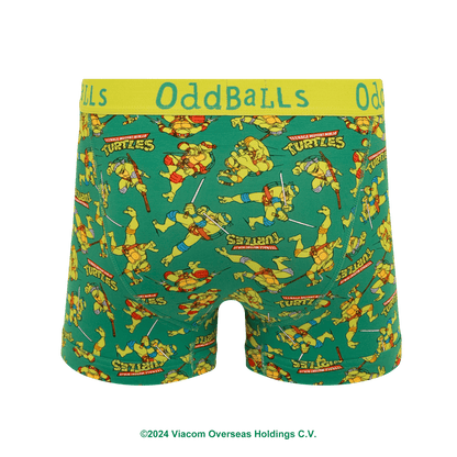 OddBalls Teenage Mutant Ninja Turtles - Mens Cotton Boxer Shorts