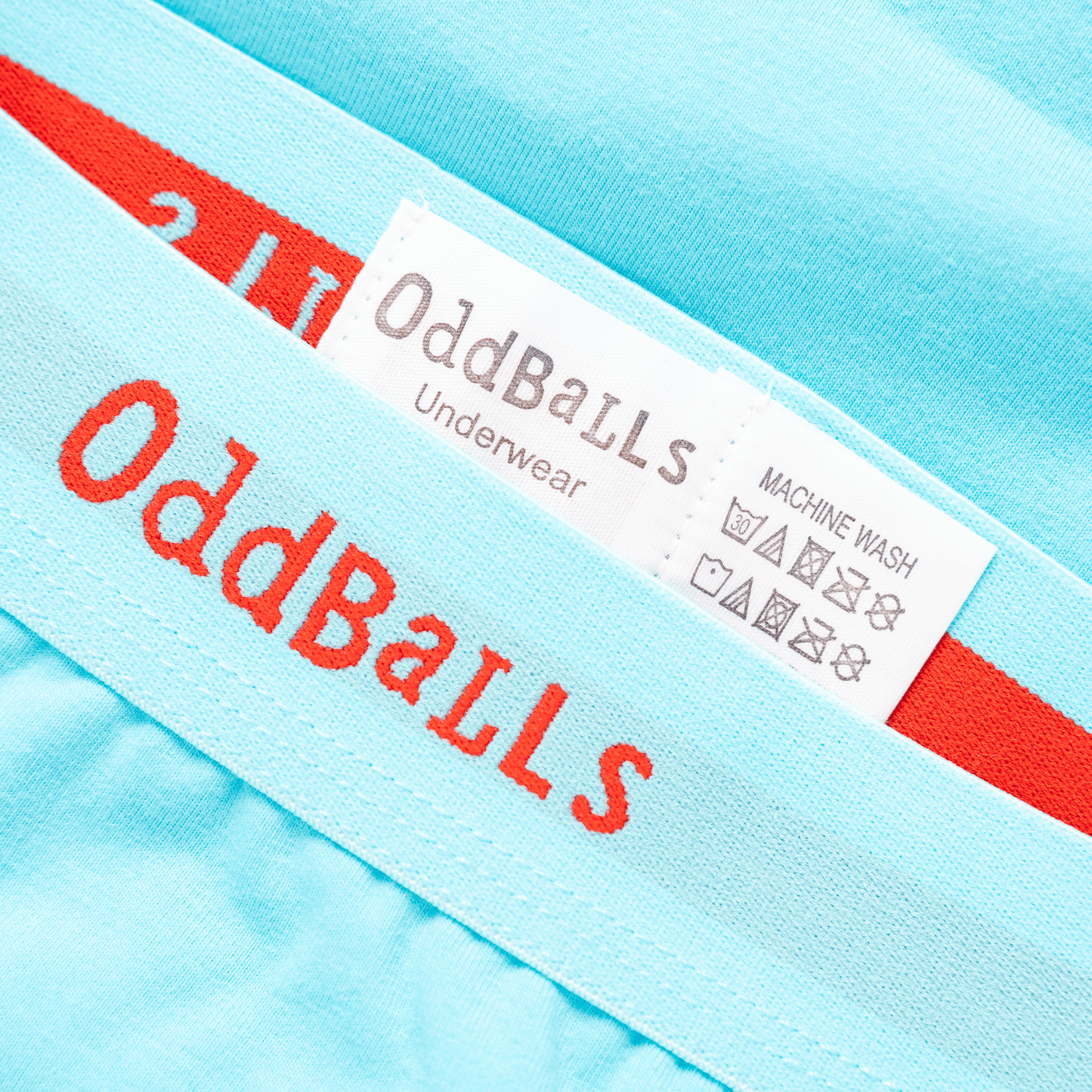 OddBalls Oasis Blue - Mens Cotton Boxer Shorts