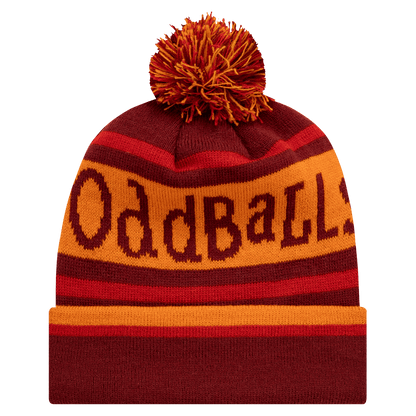 Burgundy | Orange | Red - Bobble Hat OddBalls