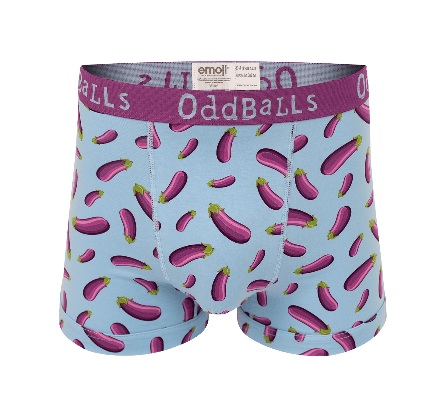 OddBalls Aubergine - emoji®- Mens Boxer Shorts