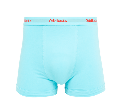 OddBalls Oasis Blue - Mens Cotton Boxer Shorts