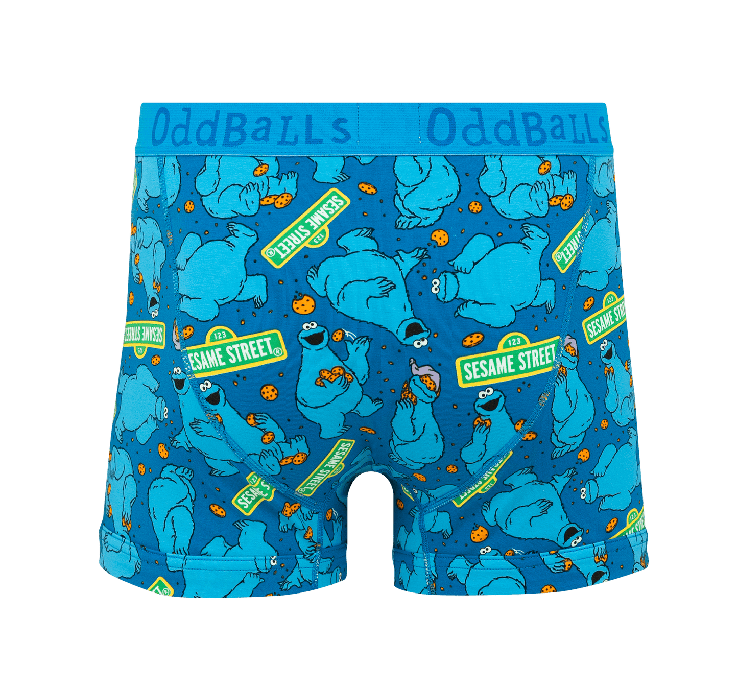 OddBalls Cookie Monster - Mens Cotton Boxer Shorts