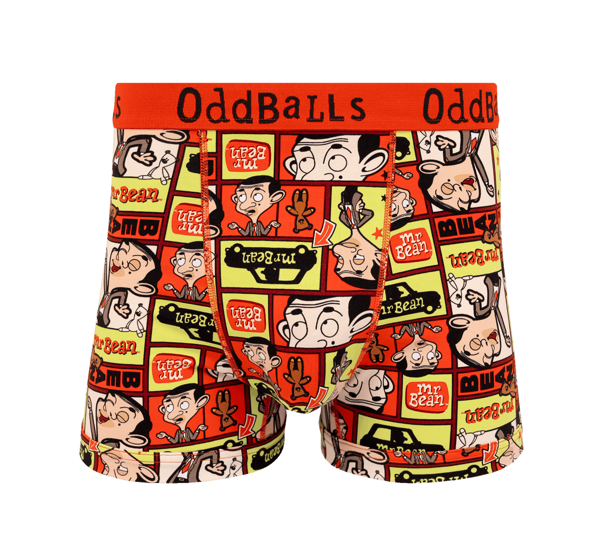 OddBalls Mr Bean Comic - Mens Cotton Boxer Shorts