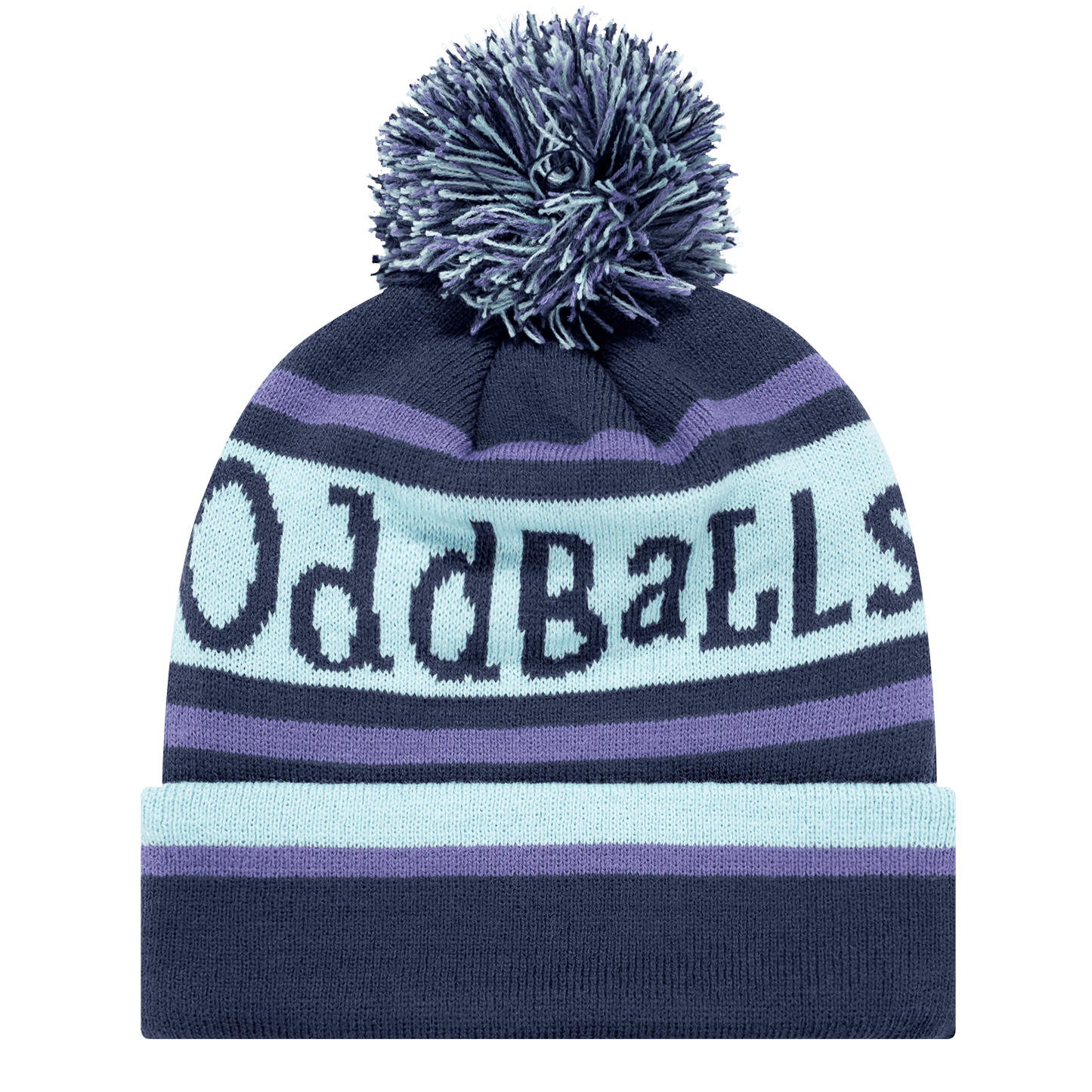 OddBalls Charcoal | Mint | Purple - Bobble Hat