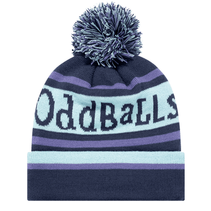 OddBalls Charcoal | Mint | Purple - Bobble Hat