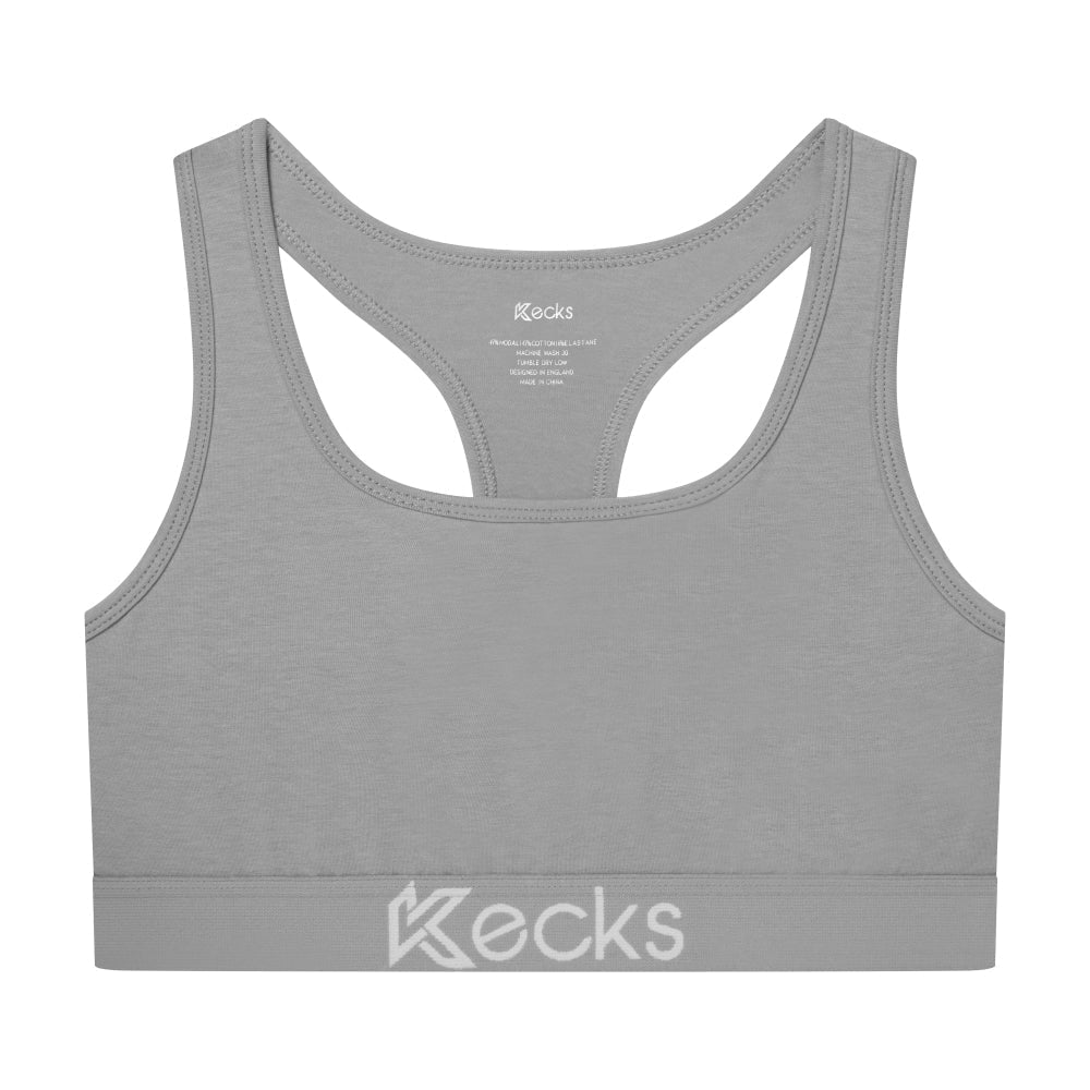 Grey Modal Sports Bralette