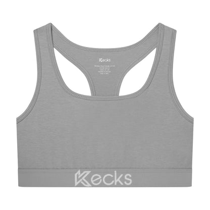 Grey Modal Sports Bralette