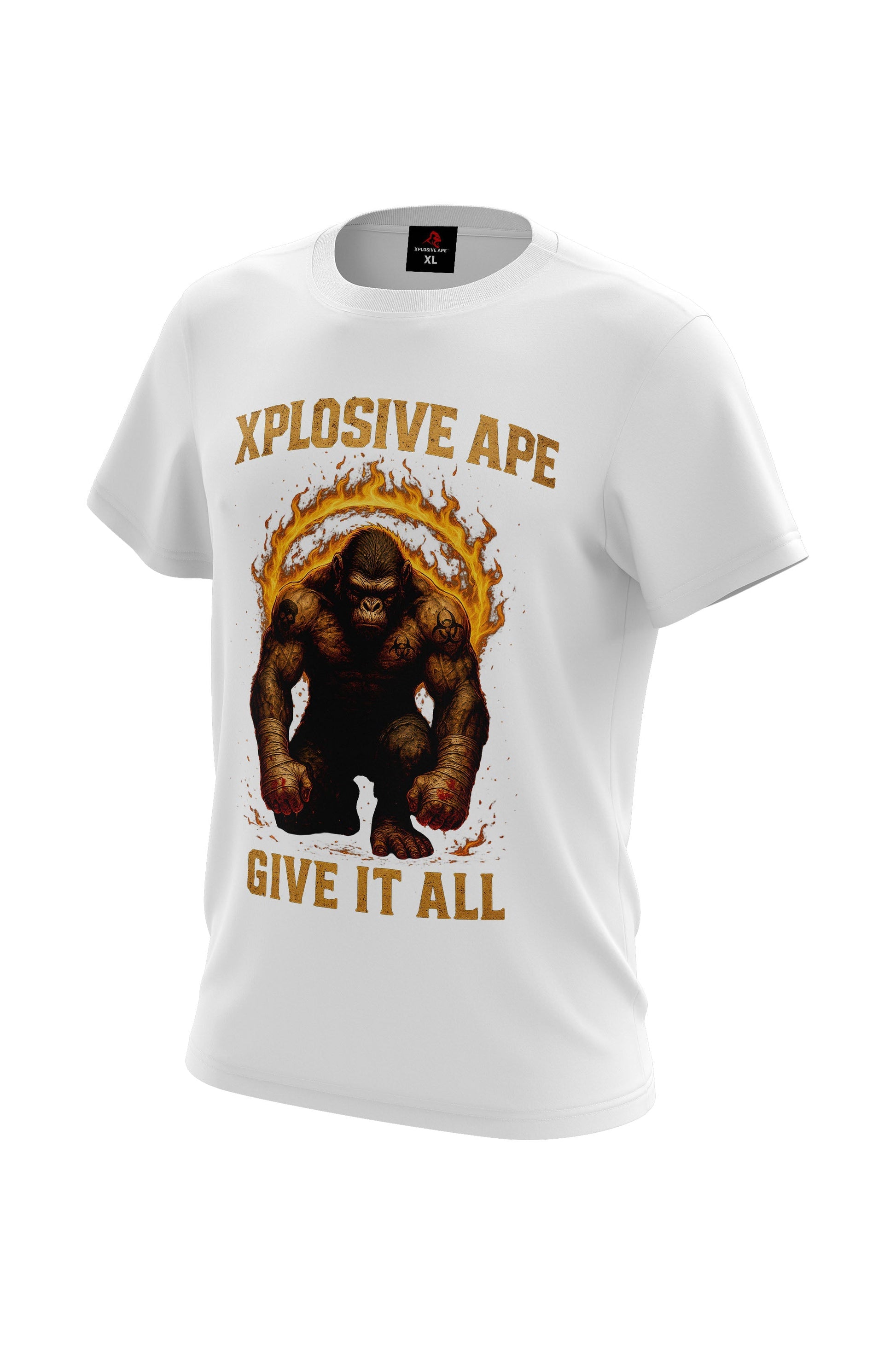 XAPE Ring of Wrath Tee - White Xplosive Ape