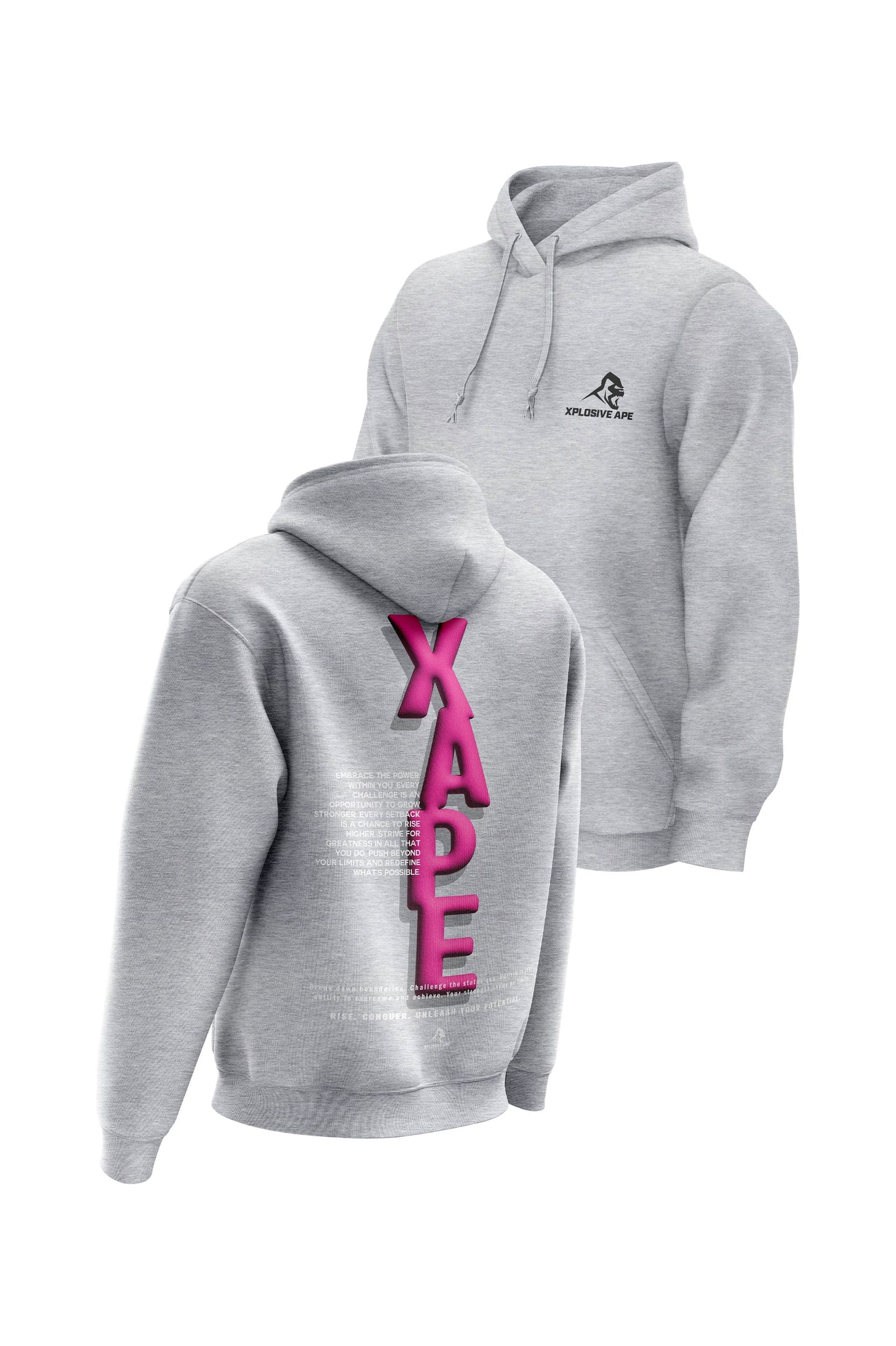 XAPE Potential V2 Hoodie & Tee Combo - Sports Grey Xplosive Ape