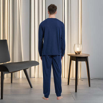 High-Quality Brushed Fabric Men's Pyjama Set.