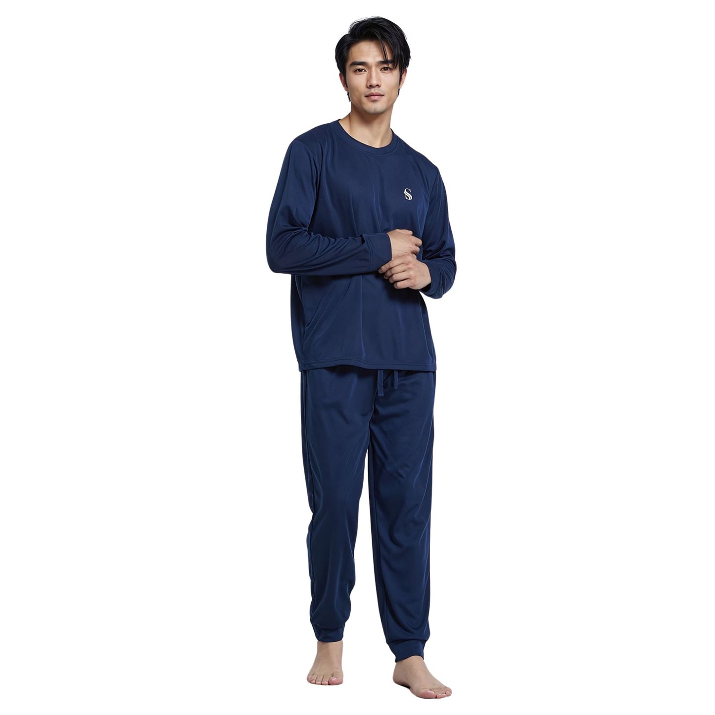 High-Quality Brushed Fabric Men's Pyjama Set.