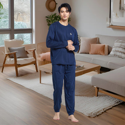 High-Quality Brushed Fabric Men's Pyjama Set.