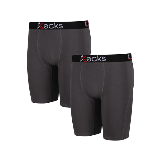 Mens Grey Multipack Boxer Shorts 2 Pack
