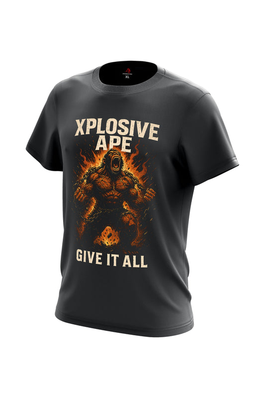 XAPE Molten Core Tee - Charcoal Xplosive Ape