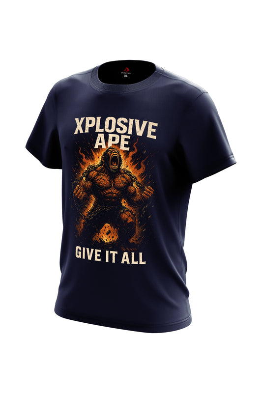 XAPE Molten Core Tee - Navy Xplosive Ape