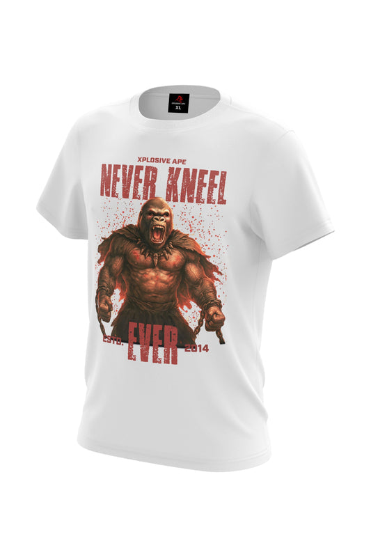 XAPE Never Kneel Tee - White Xplosive Ape