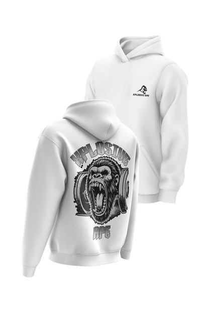 XAPE Old School Hoodie - White Xplosive Ape