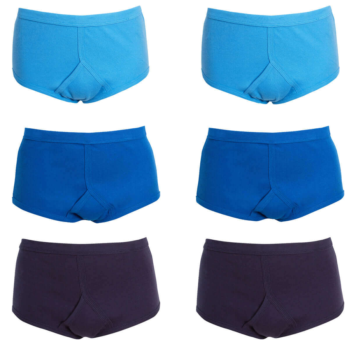 Pack of 6 Mens Organic Cotton Y Front Underpants Breathable Sports and Everyday Wear Various Sizes and Colours Moisture Wicking Comfort by Sock Stack