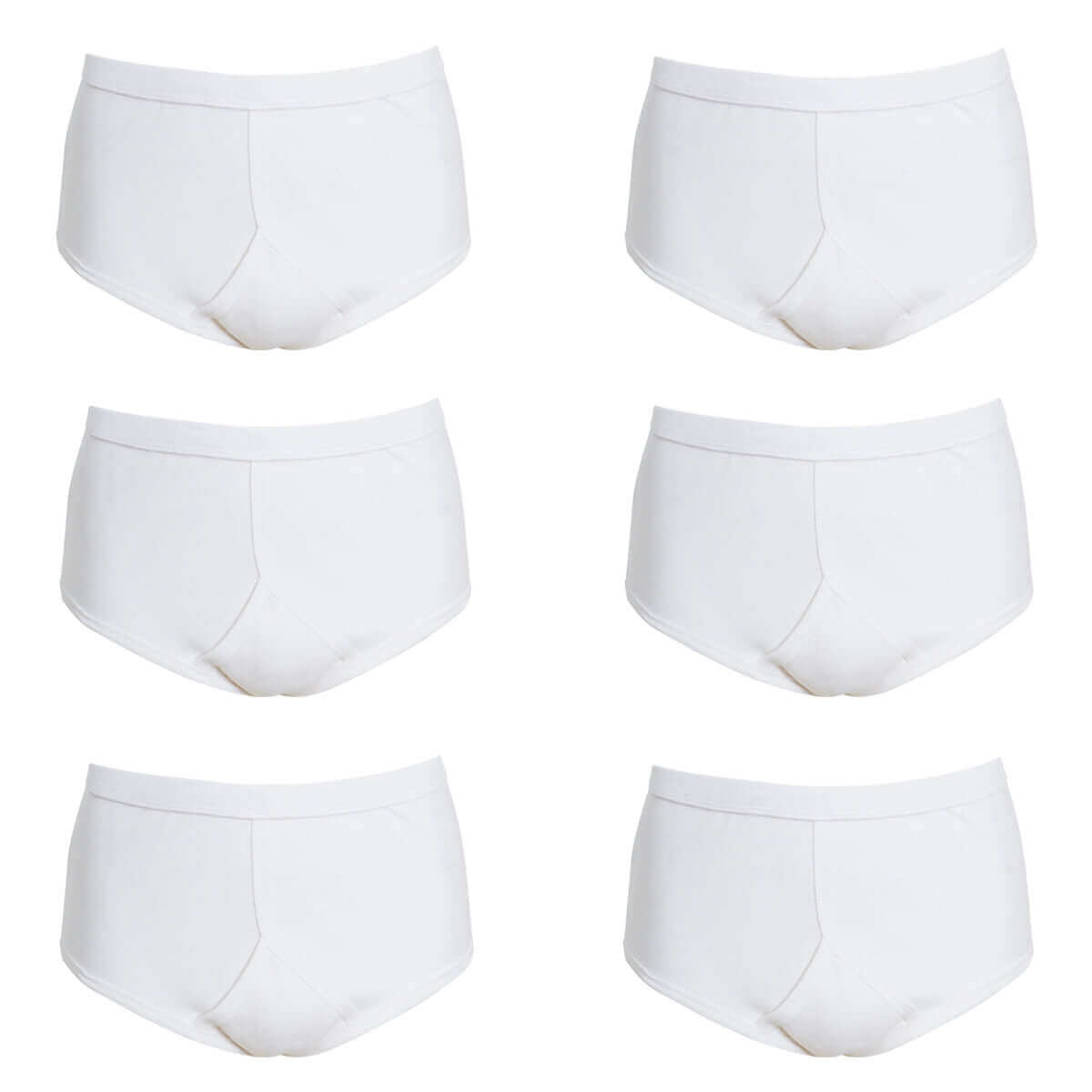 Pack of 6 Mens Organic Cotton Y Front Underpants Breathable Sports and Everyday Wear Various Sizes and Colours Moisture Wicking Comfort by Sock Stack